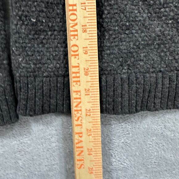 Toad & Co 1/4 Zip Sweater Women XXL Grey 100% Non Mulesed Lambswool - Picture 5 of 7